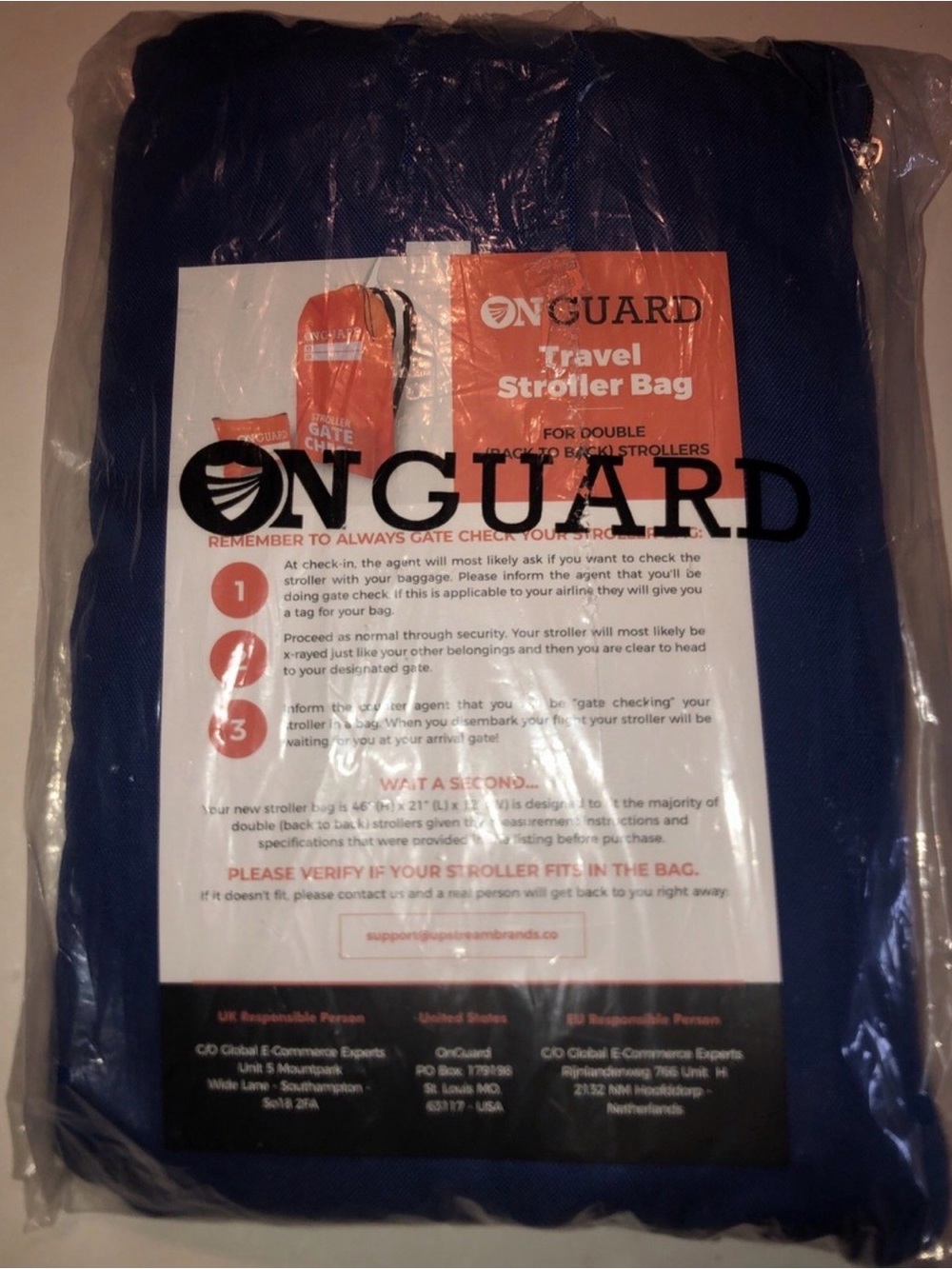 OnGuard Travel Stroller Bag in Blue